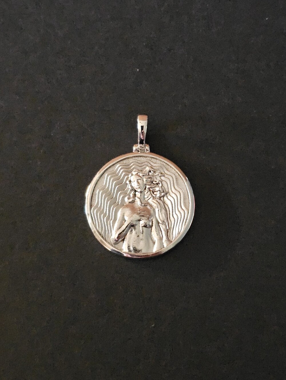 Awe Inspired Aphrodite Goddess Pendant Sterling Silver
